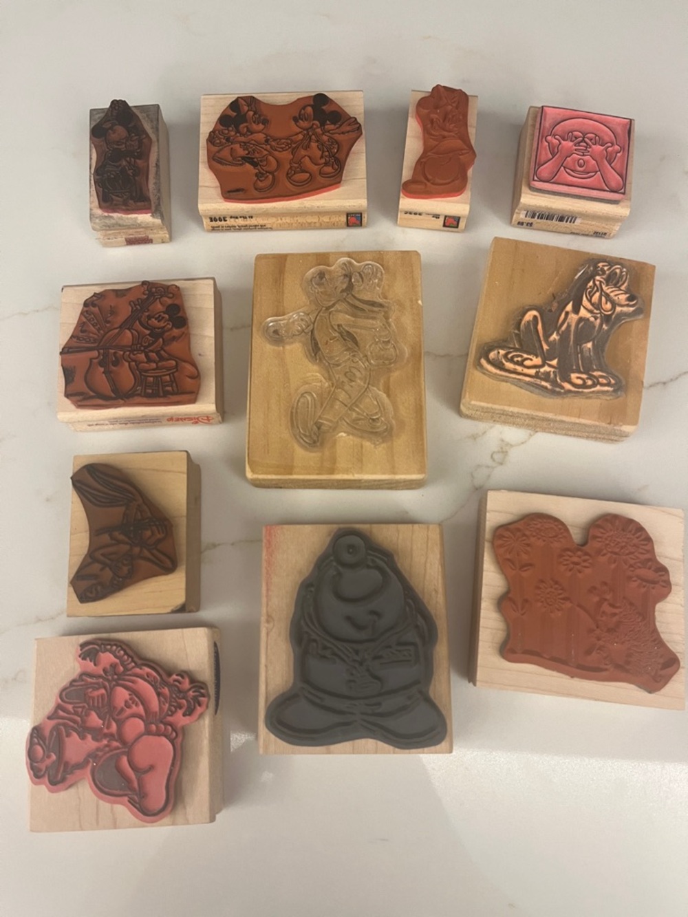 Kids’ Character Stamp Lot - Mickey, Minnie, Goofy, Pluto, Bugs, and Ziggy - Picture 5 of 5
